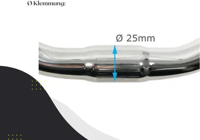 Produktbild von VDP - Fahrradlenker 60cm verchromt (EAST_BFA-501) BFA-501