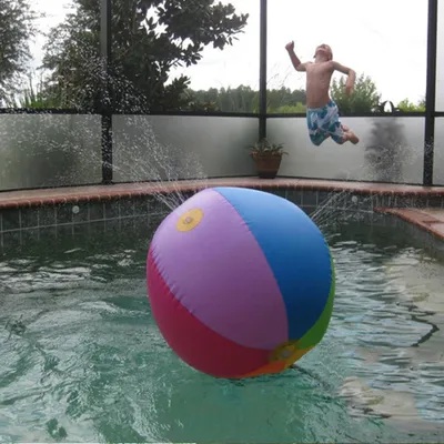 Produktbild von Kinder-Strandball-Sprinkler, Sommer-Regenbogen, aufblasbarer Wasserspray-Ballon, Wasserspielball, Spielzeug für Outdoor-Aktivitäten, Rasen und Garten