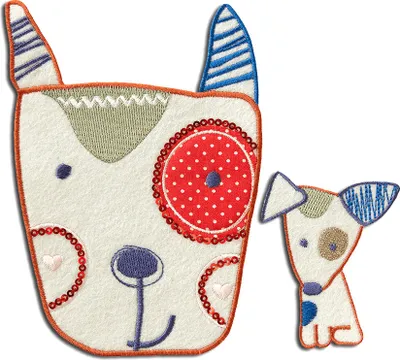 Obrázek produktu pro Set Dog - Patch, nažehlovací, nažehlovací obrázek, nášivka, nažehlovací, velikost: různé velikosti