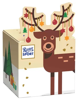 Produktbild von Ritter Sport Rentier-Würfel 83g
