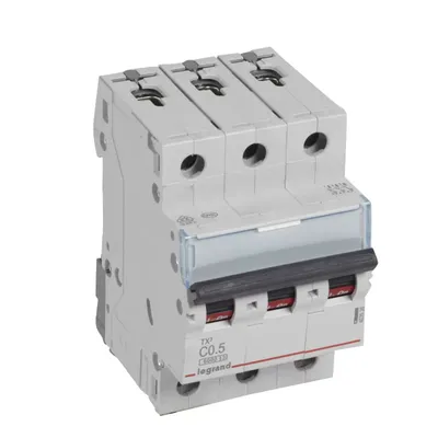 Obrázok produktu pre Legrand TX3, Miniatúrny istič, Typ C, IP20, 240 - 415 V