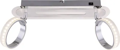 Produktbild von LED Deckenlampe, Aluminium, bewegliche Spots, B 16,5 cm