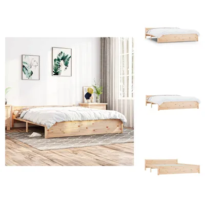 Produktbild von vidaXL Massivholzbett 200x200 cm -  Betten & Bettgestelle