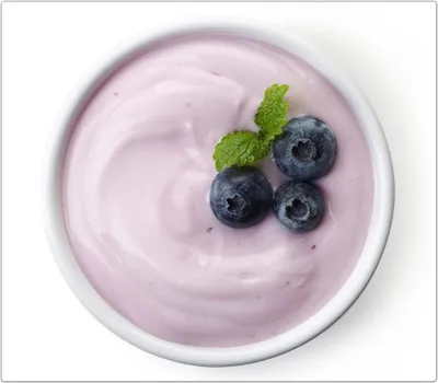 Produktbild von Spritzschutz Herdabdeckplatte Schneidebrett aus Glas Schüssel Heidelbeerjoghurt 1-Teilig (60x52cm)