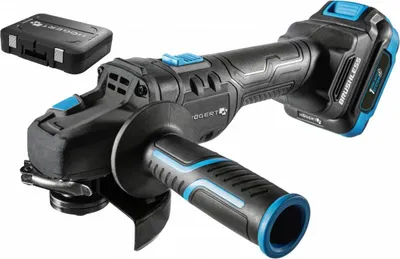 Produktbild von HÖGERT TECHNIK Akku-Winkelschleifer SET 18V, 125mm, Bürstenloser Motor, 8000 RPM, Mit 4,0 Ah Akku und Schnellladegerät, Schutz vor Überhitzung und Kurzschluss, Ideal für Werkstätten