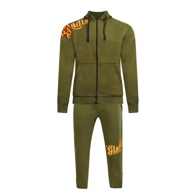 Immagine prodotto di Tuta da jogging Gladts - Verde militare - Taglia M - Tuta sportiva robusta e sportiva per uomini e donne