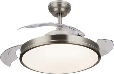 Produktbild von Philips Atlas Deckenventilator mit Beleuchtung, 28+35 W, LED, 4500 lm, IP20, Nickel