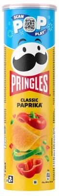 Immagine prodotto di Pringles Classic Paprika 185g, Immagine generata dall'IA
