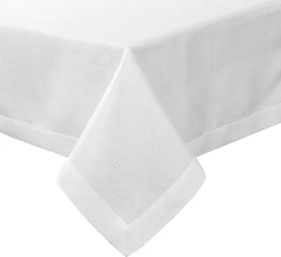 Produktbild von EUROFIRANY | Tischtuch - 140 x 220 cm - weiße Tischwäsche - Stilvoll und Modern