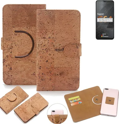 Produktbild von K-S-Trade Handy-Hülle Schutz-Hülle kompatibel mit Gigaset GS4 Handyhülle Schutzhülle Korkhülle Kork-Hülle 1x