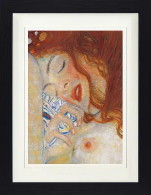 Produktbild von Gustav Klimt Gerahmtes Bild Mit Edlem Passepartout | Wand-Bilder | Im Bilderrahmen - DanaÃ«, 1907, Detail (40 x 30 cm)