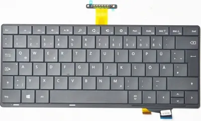Produktbild von Tastatur Keyboard für Microsoft Surface Pro3 Pro4 deutsch schwarz