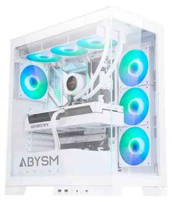Imagen del producto de ABYSM Danube Sava H500, Blanco, Escritorio, PC, Transparente, Blanco, ATX, ITX, Micro ATX, Gaming, Varias opciones