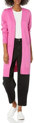 Immagine prodotto di A. Cardigan leggero da donna, con taglio più lungo e maniche lunghe, marca Essentials