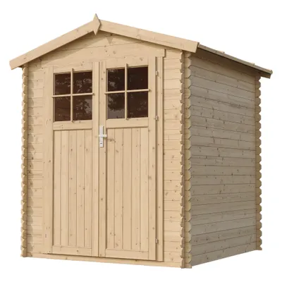Image de Abri de jardin en bois- L196xL186xH218 cm/ 2,82 m2 - TIMBELA M320F+M320G