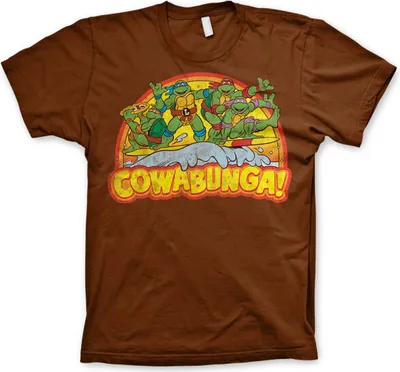 Produktbild von TMNT - Cowabunga T-Shirt - X-Large - Brown