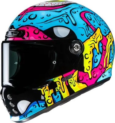 Produktbild von HJC V10 SQUEEZE Integralhelm blau-pink MC28 XL XL in blau/rosa