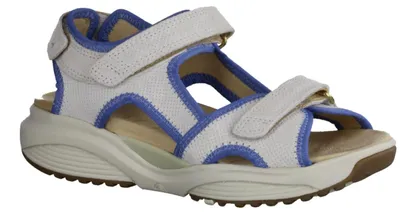 Produktbild von Xsensible Nikiti bequeme Damensandale, Leder, Off White Combi, Wechselfußbett - Damenschuhe Sandale bequem / lose Einlage, Beige, leder