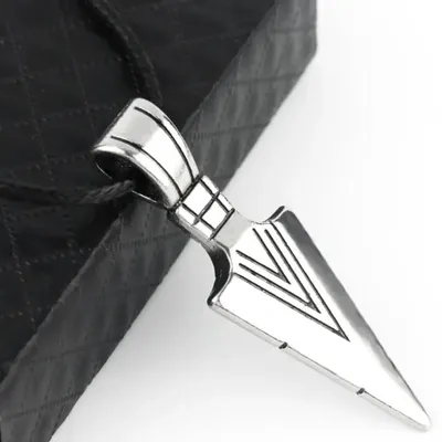 Image de Collier DA-33487 Argenté pour Hommes - Design Unique KP33487