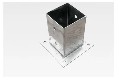 Produktbild von Pfostenträger Aufschraubhülse verzinkt 71x71x150 mm