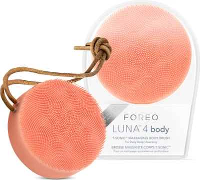 Produktbild von FOREO LUNA 4 body Silikon-Körperbürste – Für sanftes Körperpeeling & Ganzkörperpflege – 100 % wasserdicht & USB-aufladbar