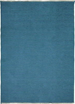Image de Tapis réversible bleu pétrole 160x230