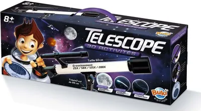 Produktbild von Buki Teleskop Lernspielzeug 30 Aktivitten Sternenbeobachtung