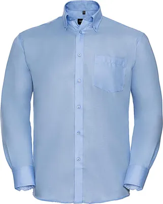 Produktbild von Russel Europe absolut bügelfreies Herren Langarm Hemd, Größe:XL/17.5, Farbe:Bright Sky