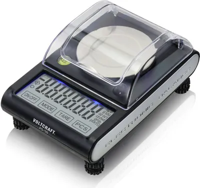 Produktbild von VOLTCRAFT PS-50 Präzisionswaage Wägebereich (max.) 50 g Ablesbarkeit 0.001 g batteriebetrieben, über USB Schwarz