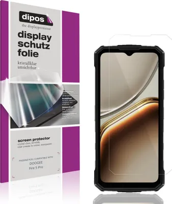 Produktbild von 4x Schutzfolie für DOOGEE Fire 5 Pro klar Displayschutzfolie Folie Display Schutz dipos