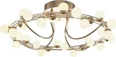 Obrázok produktu pre Stropné svietidlo Maytoni, zlaté, Ø 60 cm, Tessara LED 55 W, teplé svetlo, okrúhle, IP20