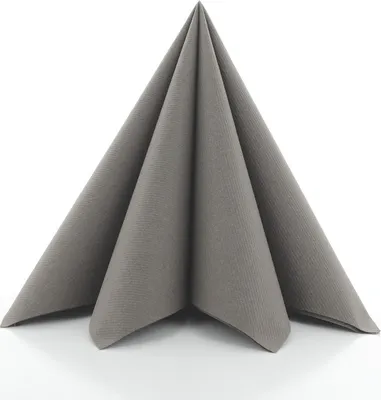 Produktbild von Airlaid Serviette Beige Grey, 40 x 40 cm, 50 Stück - Mank