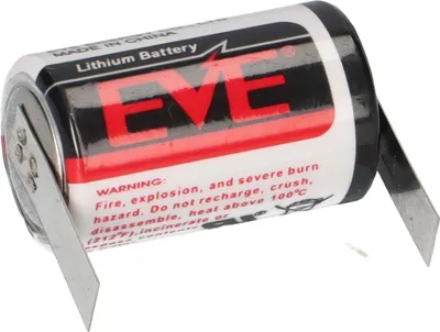 Produktbild von EVE Lithium 3,6V Batterie ER14250 1/2 AA Lötfahne U