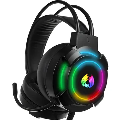 Produktbild von Gaming Kopfhörer 5.1 mit LED-Beleuchtung - Schwarz für maximales Spielerlebnis KP39094