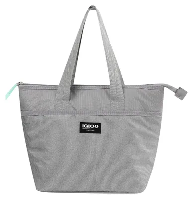 Mini-Kühltasche 9L, grau, isoliert, faltbar, für Lunch & Snacks