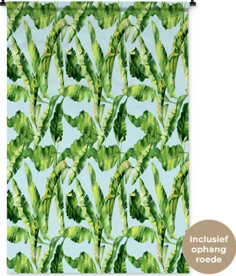 Produktbild von MuchoWow® Wandteppich Wandbehang Vintage - Blätter - Muster 120x180 cm Tapisserie Dekoration Wandtuch - Schlafzimmer - Dekorationen für das Haus