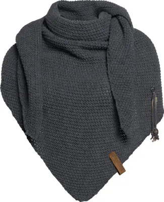 Produktbild von Knit Factory Coco Dreiecksschal - Anthrazit - 190x85 cm