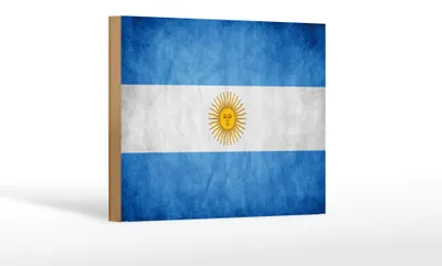 Produktbild von Holzschild Flagge 18x12cm Argentinien Fahne