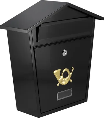 Image de Boîte aux lettres 380x320x105mm noir