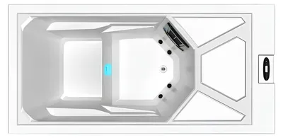 Produktbild von Whirlpool Erkältungsbad Outdoor-Kaltwasser-Spa Relaxpool Massagebad 215x105 cm