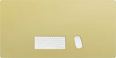 Produktbild von Farbe Gelb – Schreibtischunterlage – Rutschfeste Tischunterlage – Schreibtischmatte für Büro & Zuhause – Schreibunterlage – Mauspad – Tischmatte – 120 x 60 cm