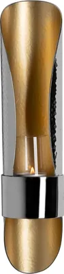 Produktbild von Fink MUSETTE, Wandleuchter, Aluminium, vernickelt, gehämmert, silberfarben, L. 7.5 cm, B. 7.5 cm, H. 35 cm, D. 7.5 cm 142137
