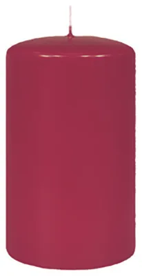 Zdjęcie produktu dla Świeczki stożkowe z płaską główką, kolor bordowo-brązowy, 60 x Ø 40 mm, 24 sztuki