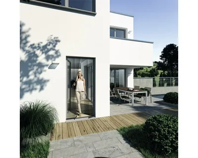 Image de Rideau de porte moustiquaire PLUS sans perçage anthracite 100x220 cm