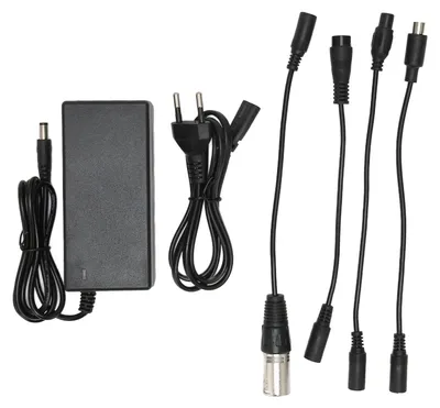 Obrázek produktu pro 42V 2A nabíječka baterií, DC5,5x2,5, rychlonabíjecí, univerzální napájecí adaptér pro 36V lithium-iontové baterie, 100-240V, zástrčka EU