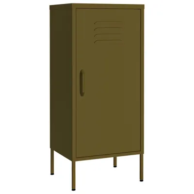 Image de Armoire de rangement Vert olive 42,5x35x101,5 cm Acier