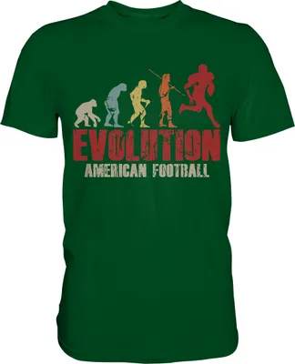 Produktbild von American Football Evolution T-Shirt – Bottle Green / M