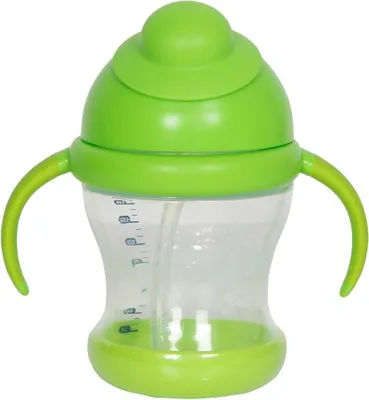 Obrázok produktu pre Hrnček Poupy 200 ml Hrnček Poupy s držadlami, slamkou a viečkom s hubkou, vhodný pre deti od 9 mesiacov.