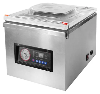 Zdjęcie produktu dla Pakowarka zgrzewarka próżniowa 1-komorowa Mega-M długość zgrzewu 32cm wydajność 10m3/h 1-listwa do sklepu gastronomii