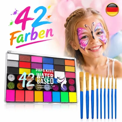 Immagine prodotto di Set di trucchi per bambini, 42 colori. Set di trucchi per il viso per bambini